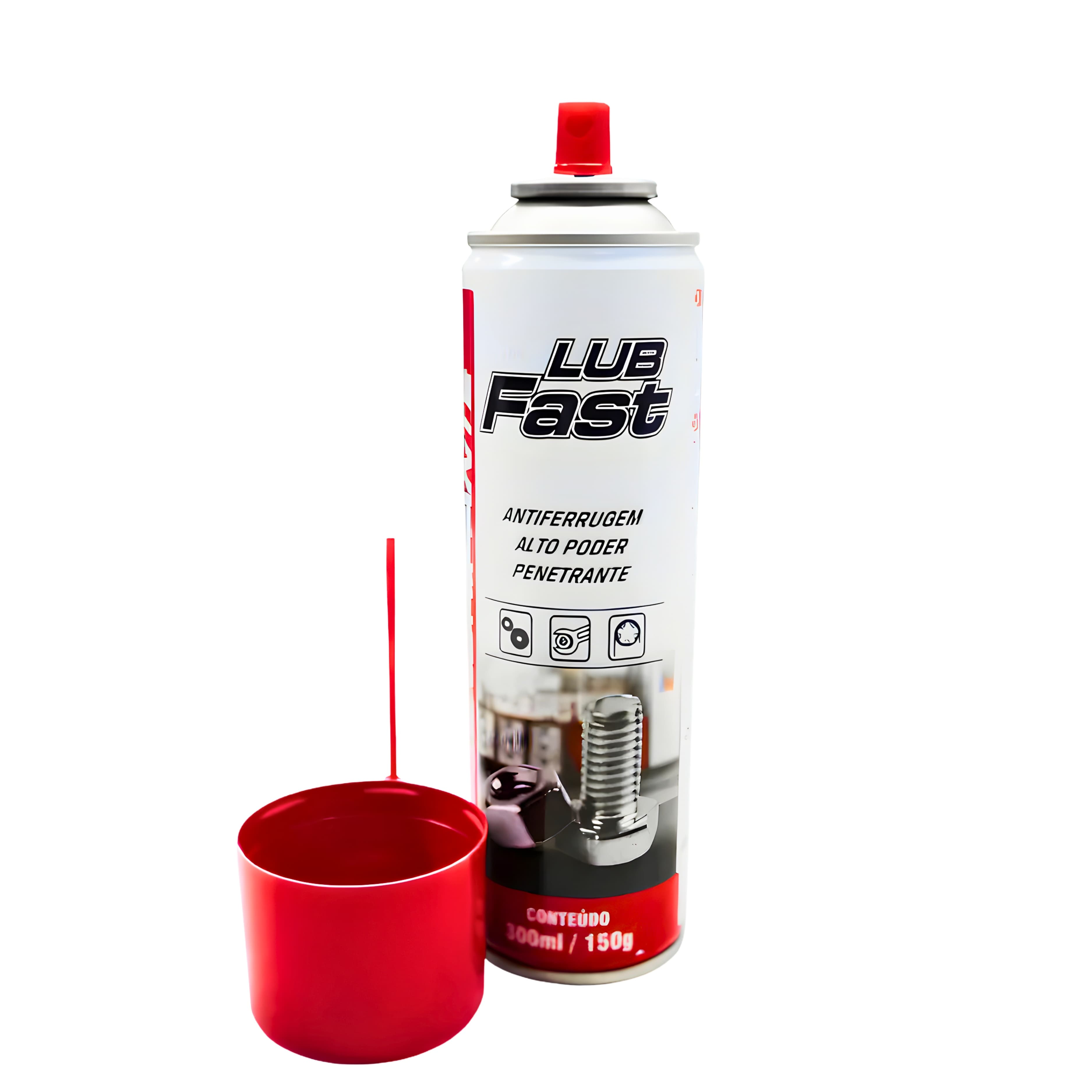 SPRAY DESENGRIPANTE ANTIFERRUGEM 300ML - LUB FAST