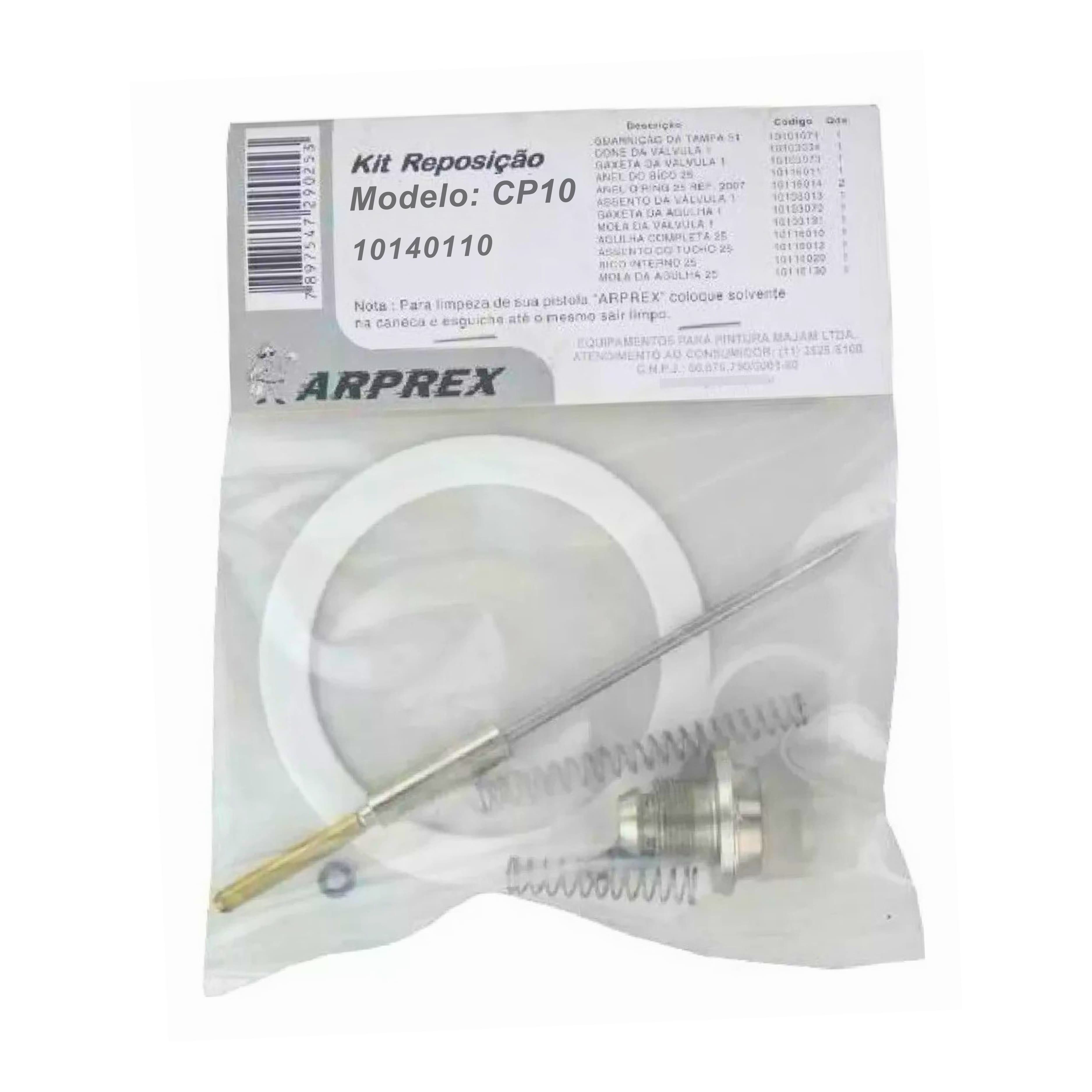KIT REPARO 10140110 P/ PISTOLA ARPREX MODELO CP 10