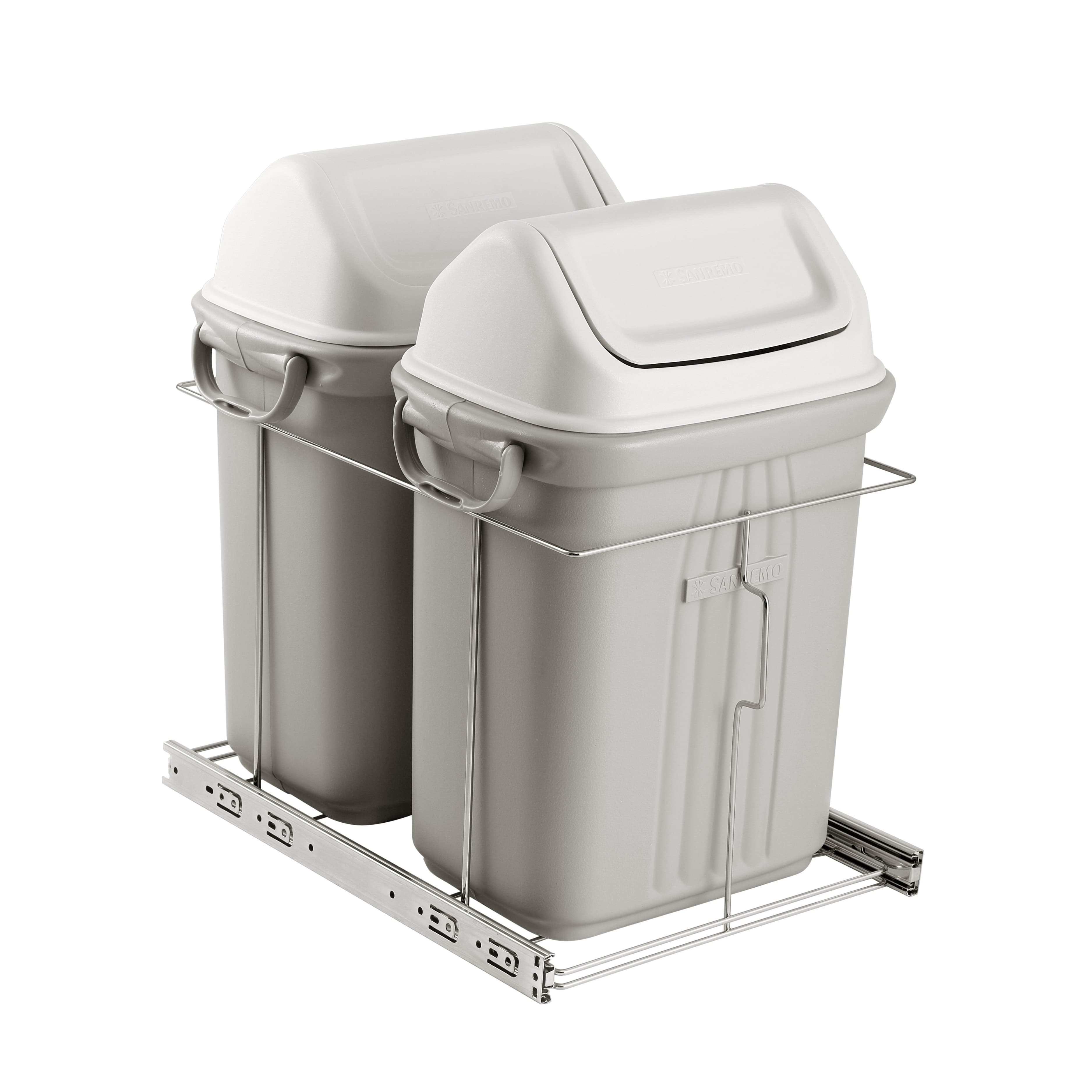 LIXEIRA DUPLA C/ FIXAÇÃO NA BASE BALDE 19L 350X500X480 – MASUTTI COPAT