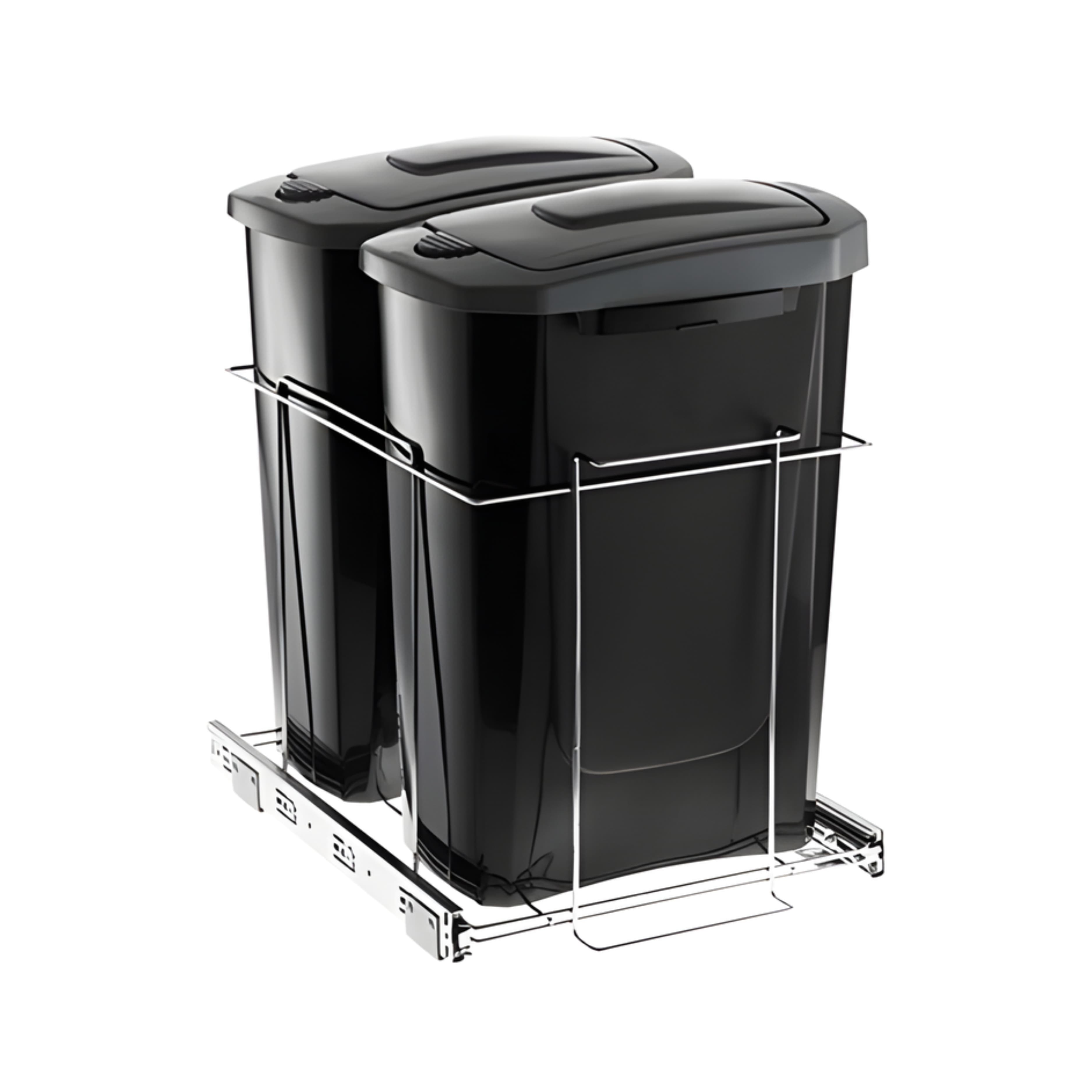 LIXEIRA DUPLA DESLIZANTE CESTO 15 LITROS TAMPA CLICK – SCHMITT
