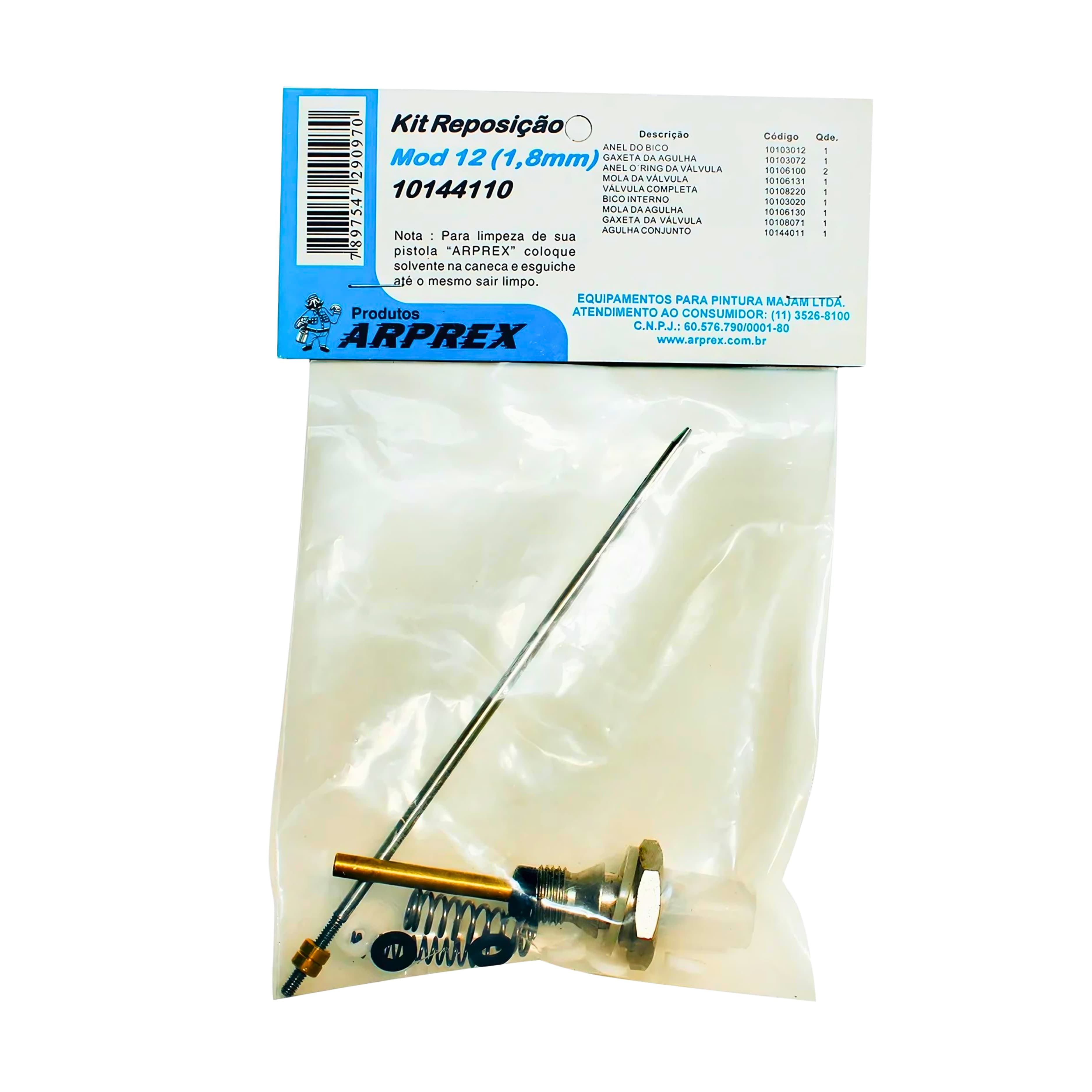 KIT DE REPARO 10144110 P/ PISTOLA MOD.12 ARPREX (1.8MM)