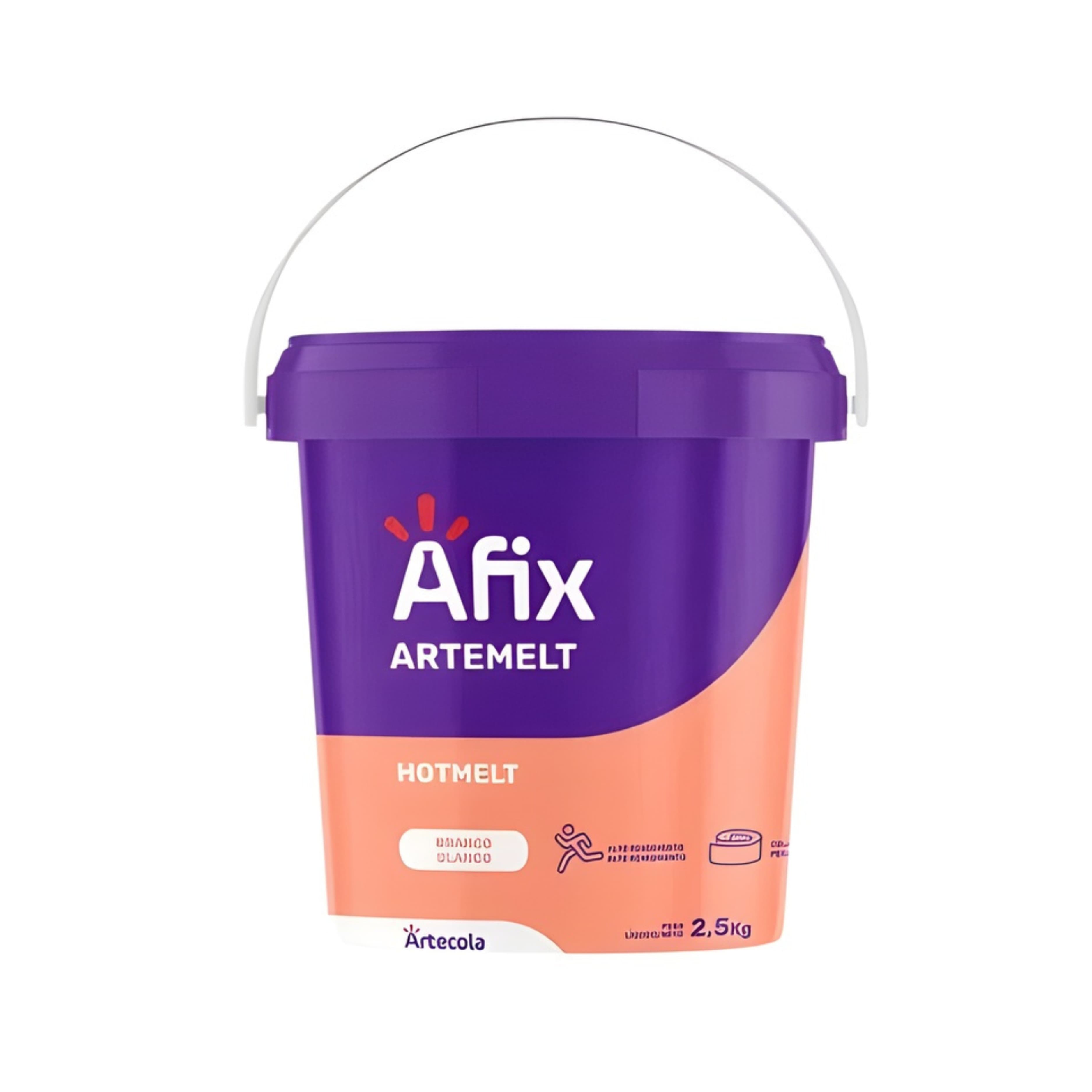 COLA ARTEMELT HOT BRANCO 160° A 180° 2,5KG - ARTECOLA